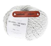 Rico Design CREATIVE SO COOL + SO SOFT COTTON CHUNKY SILBERGRAU Premium Wolle 100g für luftige Mode Kleidung Wohnideen und kreative Sommerprojekte mit mySearose Label