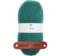 Rico Design CREATIVE SOFT WOOL ARAN ALGE Premium Wolle 100g Kuschelgarn für Wintermode und stilvolle Accessoires mit mySearose Label
