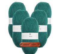 Rico Design CREATIVE SOFT WOOL ARAN ALGE Premium Wolle 5 x 100g Kuschelgarn für Wintermode und stilvolle Accessoires mit mySearose Label