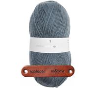 Rico Design CREATIVE SOFT WOOL ARAN ATLANTIKBLAU Premium Wolle 100g Kuschelgarn für Wintermode und stilvolle Accessoires mit mySearose Label
