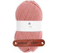 Rico Design CREATIVE SOFT WOOL ARAN ROSENQUARZ Premium Wolle 100g Kuschelgarn für Wintermode und stilvolle Accessoires mit mySearose Label