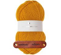 Rico Design CREATIVE SOFT WOOL ARAN SENF Premium Wolle 100g Kuschelgarn für Wintermode und stilvolle Accessoires mit mySearose Label