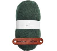 Rico Design CREATIVE SOFT WOOL ARAN TANNENGRÜN Premium Wolle 100g Kuschelgarn für Wintermode und stilvolle Accessoires mit mySearose Label