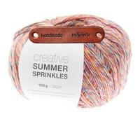 Rico Design CREATIVE SUMMER SPRINKLES 007 candy Premium Wolle 100g Farbverlaufsgarn für leichte Sommermode bunte Accessoires und kreative Handarbeitsideen mit mySearose Label