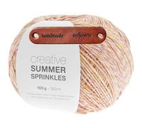 Rico Design CREATIVE SUMMER SPRINKLES 010 peaches Premium Wolle 100g Farbverlaufsgarn für leichte Sommermode bunte Accessoires und kreative Handarbeitsideen mit mySearose Label