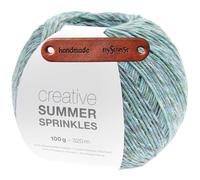 Rico Design CREATIVE SUMMER SPRINKLES 018 ocean Premium Wolle 100g Farbverlaufsgarn für leichte Sommermode bunte Accessoires und kreative Handarbeitsideen mit mySearose Label