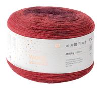 Rico Creative Wool Dégradé, 4-fädig, 200g, ca. 800m - Rot Rot