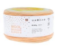 Rico Design Creative Wool Dégradé Super6 200g 800m lachs-grün