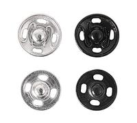 Rico Design | Druckknopf Mix Silber-schwarz 12mm 12 Stück