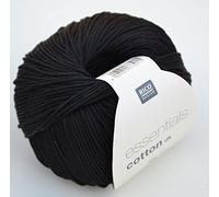 Rico Design Essentials Cotton dk 50g 120m schwarz