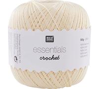 Rico Design Essentials Crochet, 100% Baumwolle, vanille