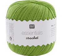 Rico Design Essentials Crochet, 100 Prozent Baumwolle, hellgrün