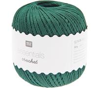 Rico Design Essentials Häkel-Tannengrün 100% Baumwolle 7,5 x 7,5 x 8 cm