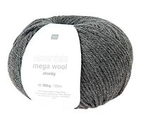 Rico Design Essentials Mega Wool Chunky, 100 g Anthrazit