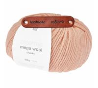 Rico Design ESSENTIALS MEGA WOOL CHUNKY APRICOT Premium Wolle 100g Weiche Wintermode für Pullover Schals und gemütliche Wohnideen mit mySearose Label