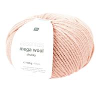 Rico Design Wolle Essentials Mega Wool chunky 100 g/125 m dicke Merinowolle Puder Fb. 03