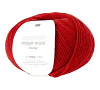 Rico Design Wolle Essentials Mega Wool Chunky Rot – 100 g