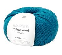 Rico Design Essentials Mega Wool Chunky, 100 g Türkis