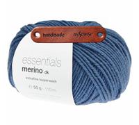 Rico Design ESSENTIALS MERINO DK JEANS Premium Wolle 50g weich und vielseitig für stilvolle Strickideen mit gleichmäßigem Maschenbild mit mySearose Label