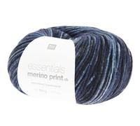 Rico Design Essentials Merino Print dk Blau Mix