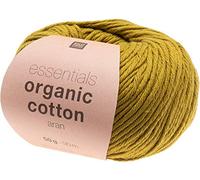 Rico-Design Verlag »Essentials Organic Cotton aran« Häkelwolle, 90 m, Oliv