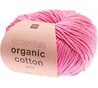 Rico Design Essentials Organic Cotton aran, 50 g, ca. 90 m Pink