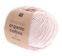 Rico Design Essentials Organic Cotton DK Farbe 04, Bio Baumwolle Baumwollgarn zum Stricken oder Häkeln