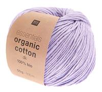 Rico Design Essentials Organic Cotton DK Farbe 06, Bio Baumwolle Baumwollgarn zum Stricken oder Häkeln