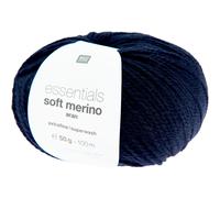 Rico Design Essentials Soft Merino aran Blau-Schwarz