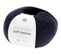 Rico Design Essentials Soft Merino aran Darkest Navy