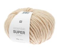 Rico essentials Super Chunky Wolle 50g ~ 80m, Farbe 16 natur, dicke Wolle Stricken Häkeln Nadelstärke 7 mm