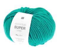 Rico Design 50g essential "Super Chunky" - Farbe: 23 - türkis - eignet sich zum Stricken von Pullovern und anderen Oberteilen