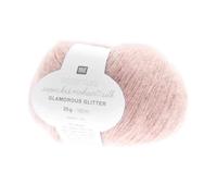 Rico Design Essentials Super Kid Mohair Loves Silk Glamorous Glitter-Strickgarn, luxuriös, weich und kreativ, 25 g, Farbe: 03 Aprikose