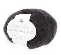 Rico Design Essentials Super Kid Mohair Loves Silk Schwarz