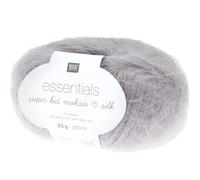 Rico Design Essentials Super Kid Mohair Loves Silk Silber