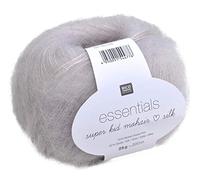 Essentials Super Kid Mohair Loves Silk von Rico Design, Argent, aus Mohair