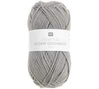 Rico Design Essentials Vegan Cashmere Strickwolle 50g 100m Nadelstärke 4-5 Polyamid Schonwaschgang 30°C Grau
