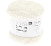 Rico Design Fashion Cotton Merino Lace Solid Colours Creme