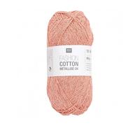 Rico Design Fashion Cotton Metall-Strickgarn, DK, Farbe: 24, Rosa