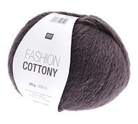 Rico Design Wolle Fashion Cottony | Sommerwolle zum Häkeln und Stricken | weiches leichtes Baumwollmischgarn mit 85% Baumwolle (13 mauve)
