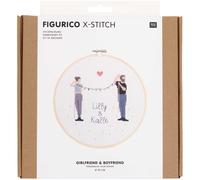 Rico Design Figurico Stickpackung Girlfriend & Boyfriend 20cm