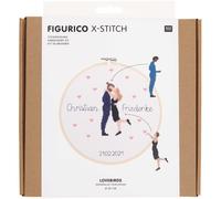 Rico Design Figurico Stickpackung Lovebirds 20cm
