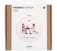 Rico Design Figurico Stickpackung Teatime 20cm