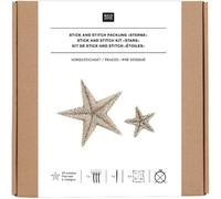 Rico Design GmbH & Co.KG Stick and Stitch Packung Sterne