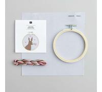 Rico Design GmbH & Co.KG Stickpackung Gezählter Kreuzstich, Romantischer Hase, Ø10cm