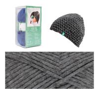 Rico Design Häkelset Mütze Wild Wild Wool uni Dunkelgrau