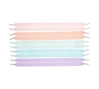 Rico Design itoshii Ripsband Armbänder 10 Stück 3,3cm Verschluss Armband Armbandverschluss Band Pastell Pastell