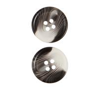 Rico Design Knöpfe Grau strukturiert