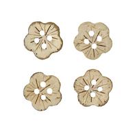 Rico Design Knöpfe in Blütenform 1,6cm 4 Stück