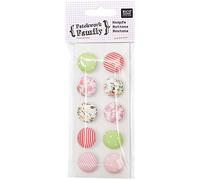 Rico Design Knöpfe Stoff 2cm 10 Stück